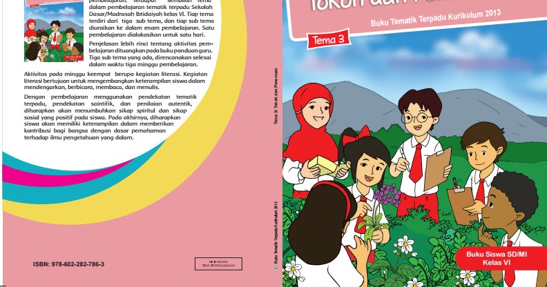 Download Buku Tematik Sd/Mi Kelas 6 Tema 3 Tokoh Dan