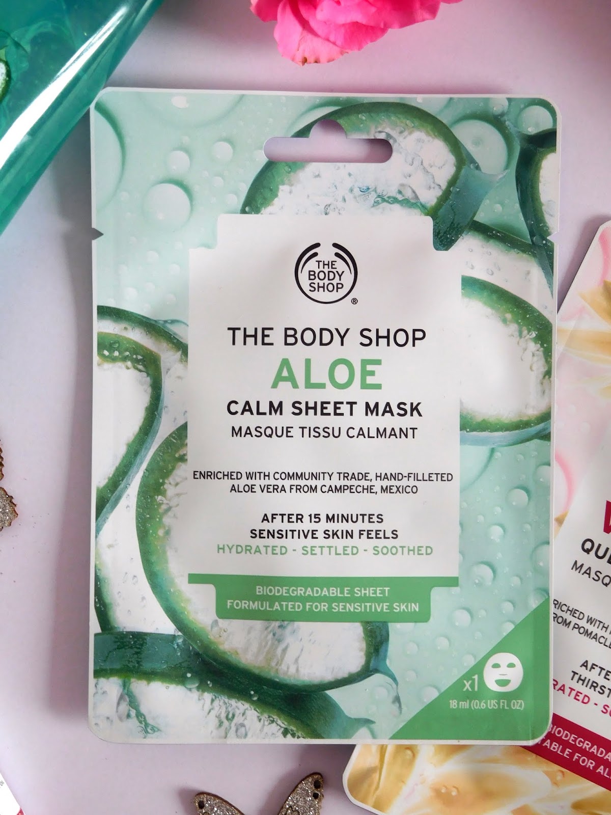 Traditie hoffelijkheid Betekenis The Body Shop Aloe Calm Sheet Mask and Vitamin E Quench Sheet Mask Reviews