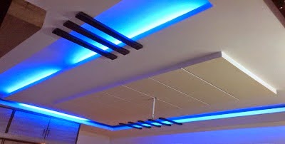 False ceiling pop designs with LED for living room