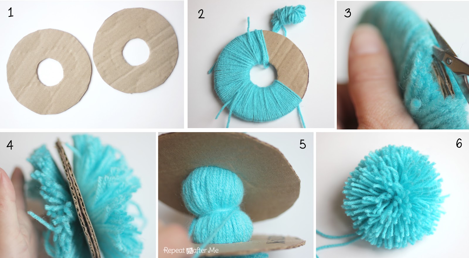 x 12-molti colori disponibili Grande-Circa 8 cm Fatto a mano lana pompon 
