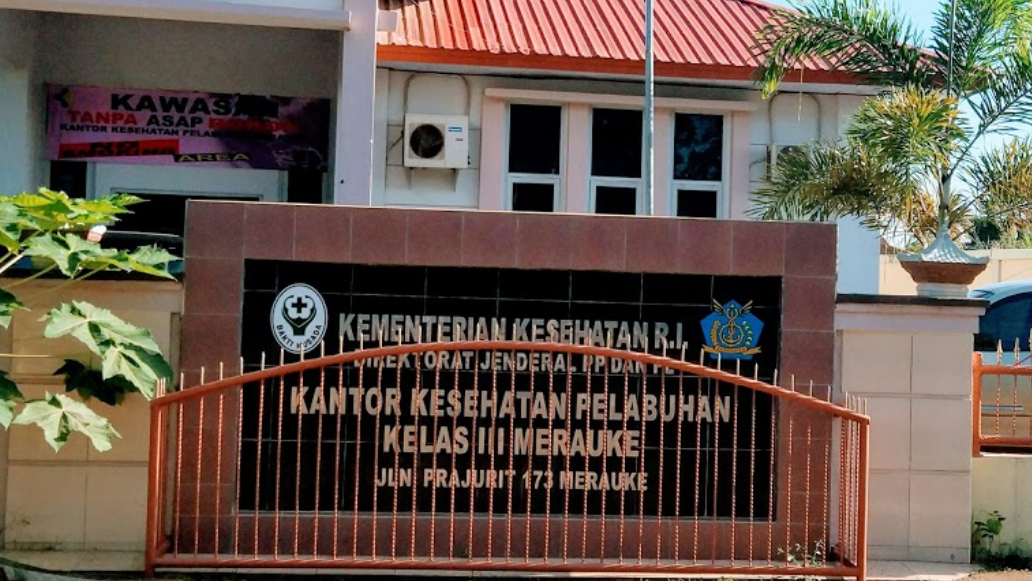KKP Kantor Kesehatan Pelabuhan Kelas III Merauke Alamat: Jl. Prajurit, Maro, Kec. Merauke, Kabupaten Merauke, Papua