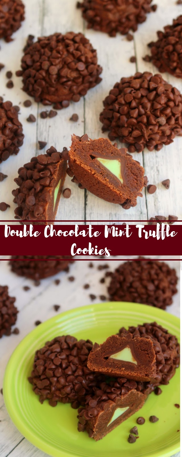 Double Chocolate Mint Truffle Cookies