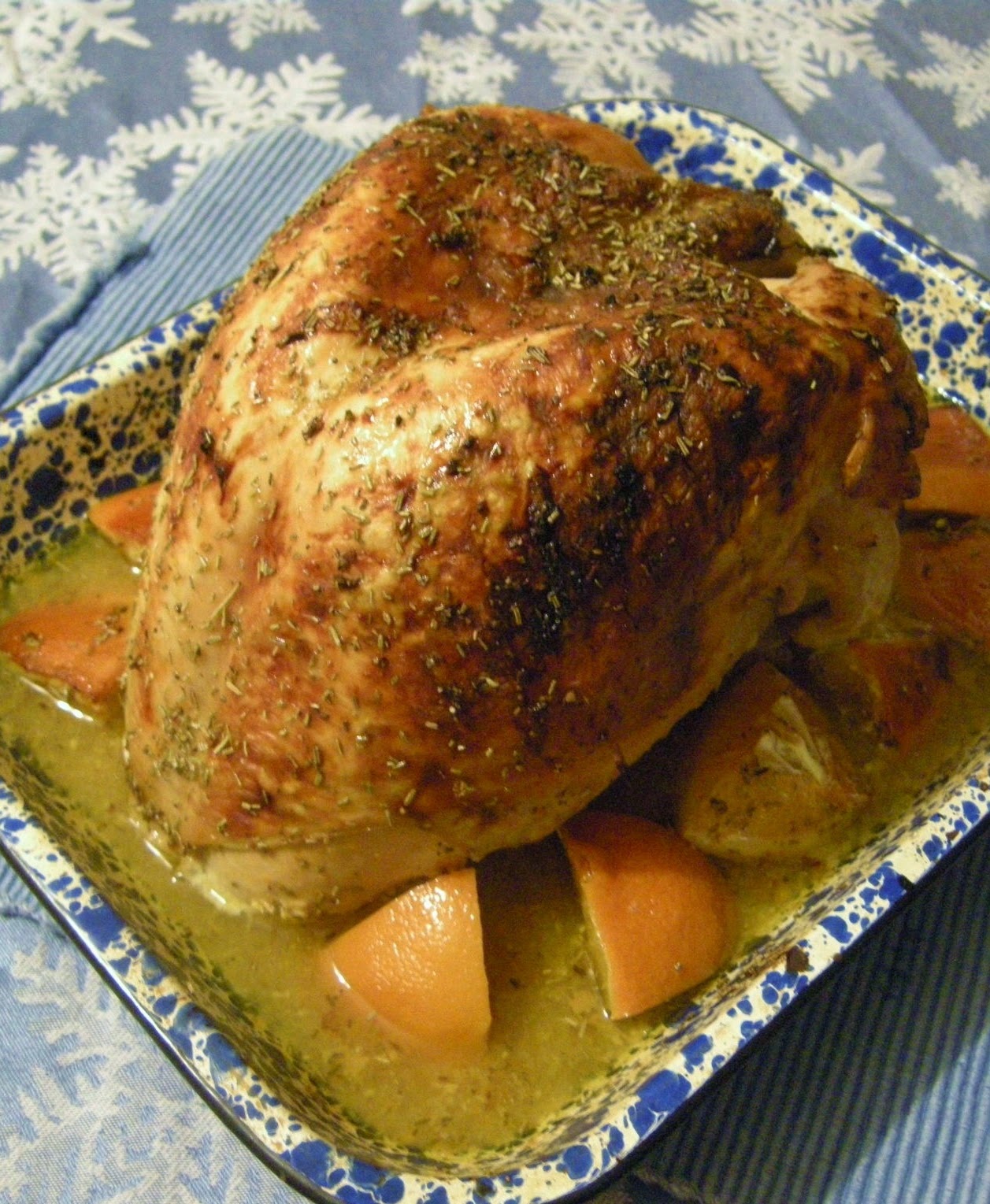 Rosemary turkey breast roasted in an oven bag