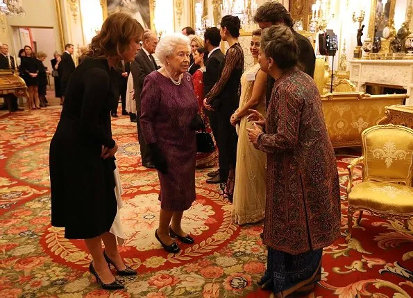 Kate Middleton, Duchess Catherine of of Cambridge wore Rhona Silver Dress, Mette-Marit wore same Erdem Dress
