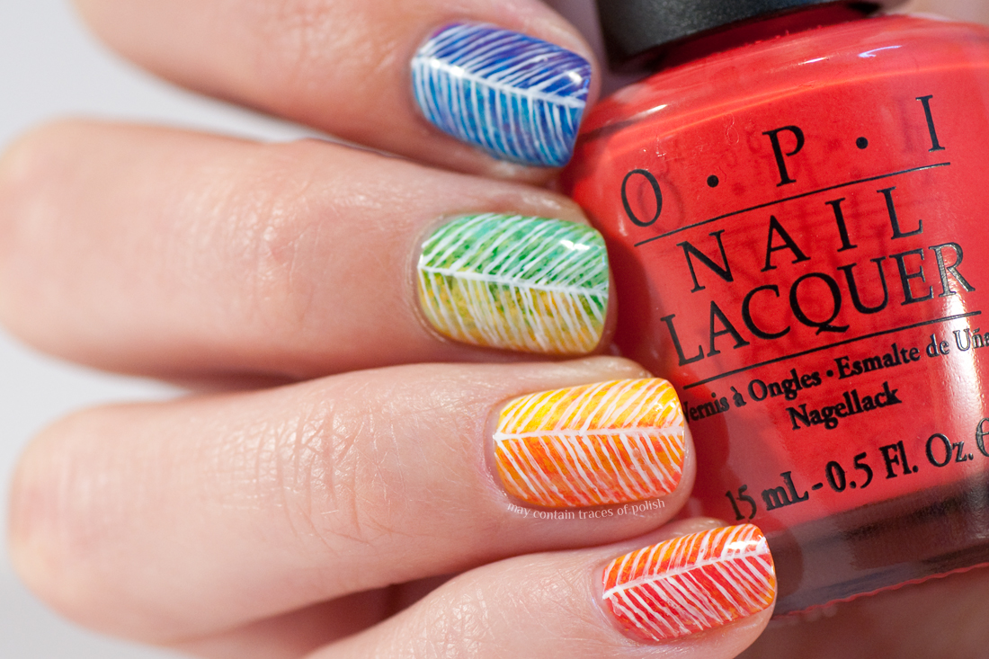 31 Day Challenge 2017 Day 9 Rainbow Nails May Contain Traces