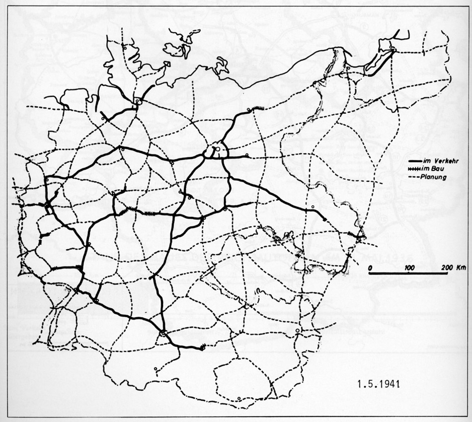 1939 bis 1941 – Autobahnen in Deutschland | Historische Landkarten 1939 bis 1941 – Autobahnen in Deutschland | Historische Landkarten
