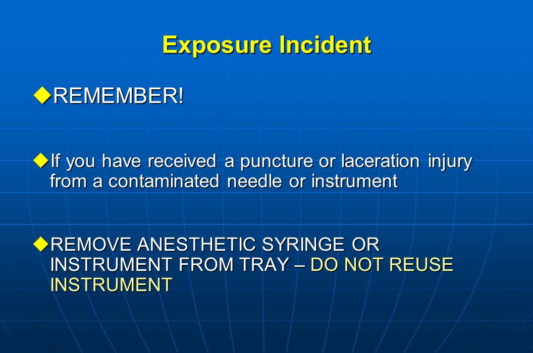 Dentistry Infection control guidelines