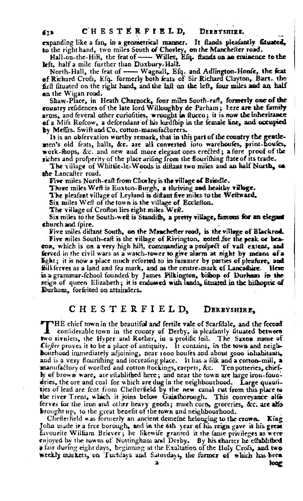 Chorley Commercial & Trade Directories 1793 Universal British