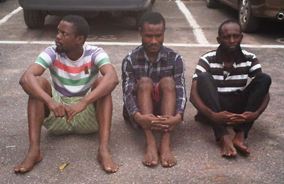 The three suspects who killed the former deputy of Anambra State.