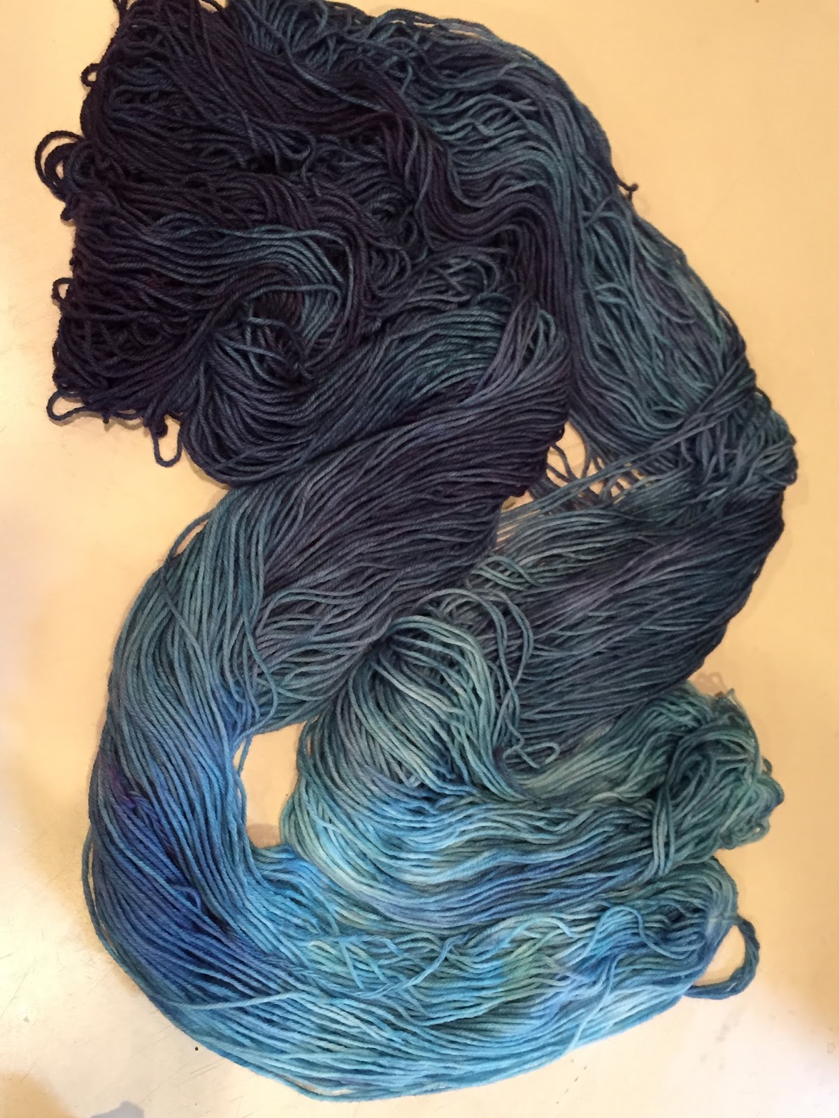 Skein and Hook Tutorial Dyeing yarn with Wilton Delphinium Blue