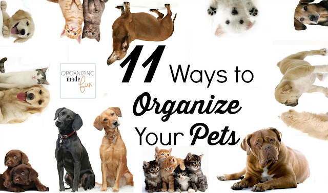 11 Ways to Organize Your Pet :: OrganizingMadeFun.com 11 Ways to Organize Your Pet :: OrganizingMadeFun.com