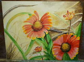 Oil on Canvas/Joe Bell Flowers, OBX, NC