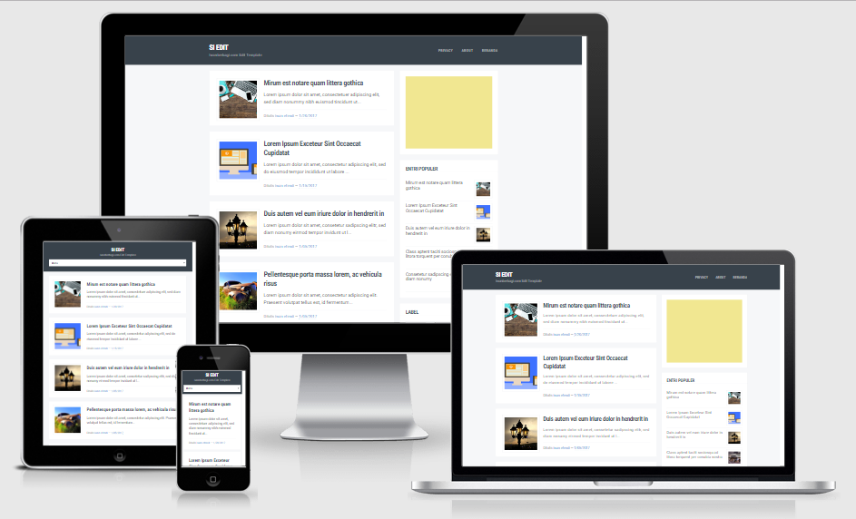 Si Edit v2 Fast Responsive Blogger Template