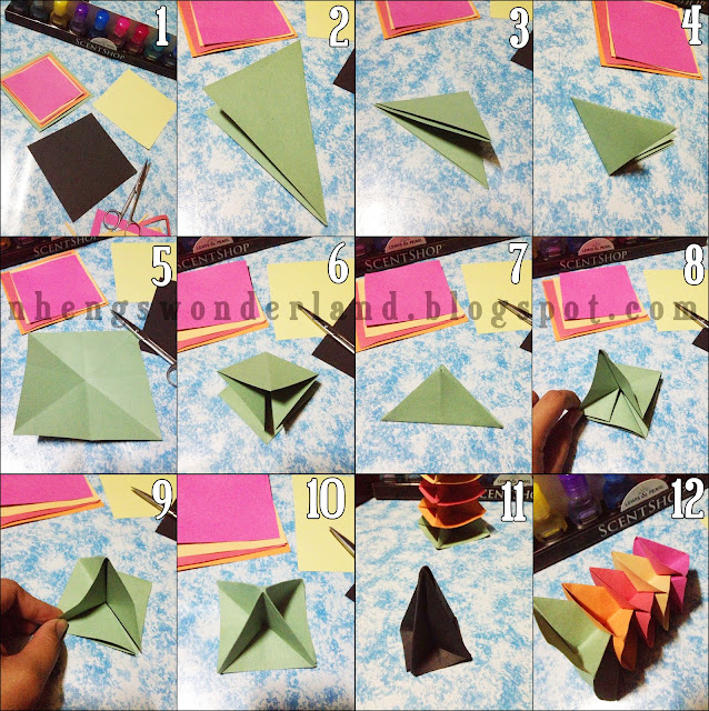 DIY Origami Christmas Tree Paper