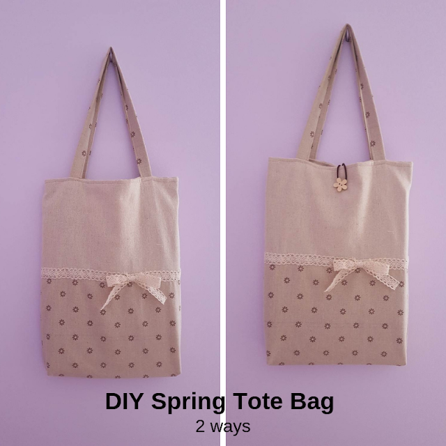 DIY Spring tote bag - 2 ways DIY Spring tote bag - 2 ways