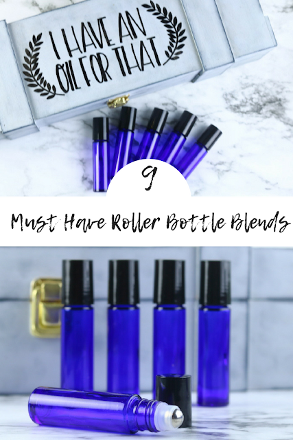 Here are my top 9 roller bottle recipes.  These 10ml roller bottle recipes are the ones I use all the time.  Roller bottles make it easy to use my oils.  Essential oil roller bottle recipes are easy to make and easy to use.  These essential oil roller blends are my favorites.  Roller ball essential oil recipes for all kinda of needs.  #diy #rollerblends #rollerbottle #essentialoils