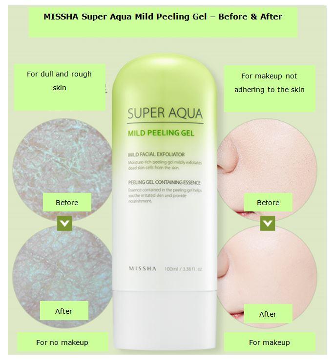 [Missha] Super Aqua Mild Peeling Gel Korean Beauty Dream