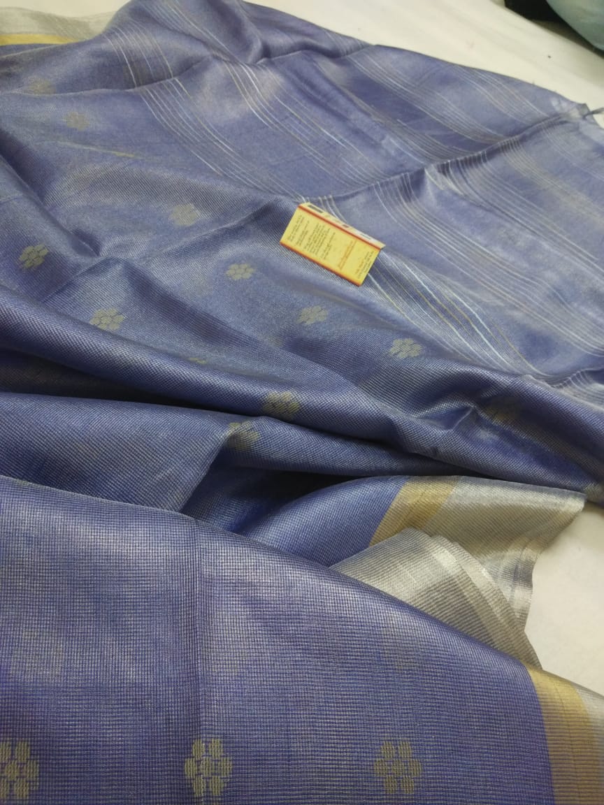 Pure Tusser Tissue silk sarees