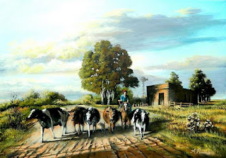 paisajes-rurales-oleo-realismo panoramas-rurales-pinturas