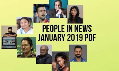 People in News- January 2019 PDF