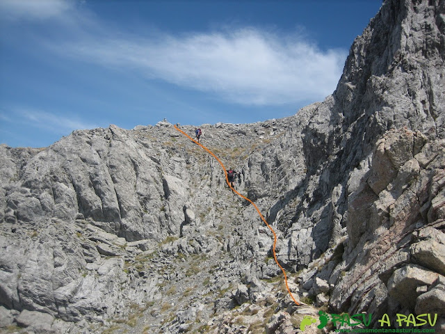 Salida del Canalón y pequeña trepada