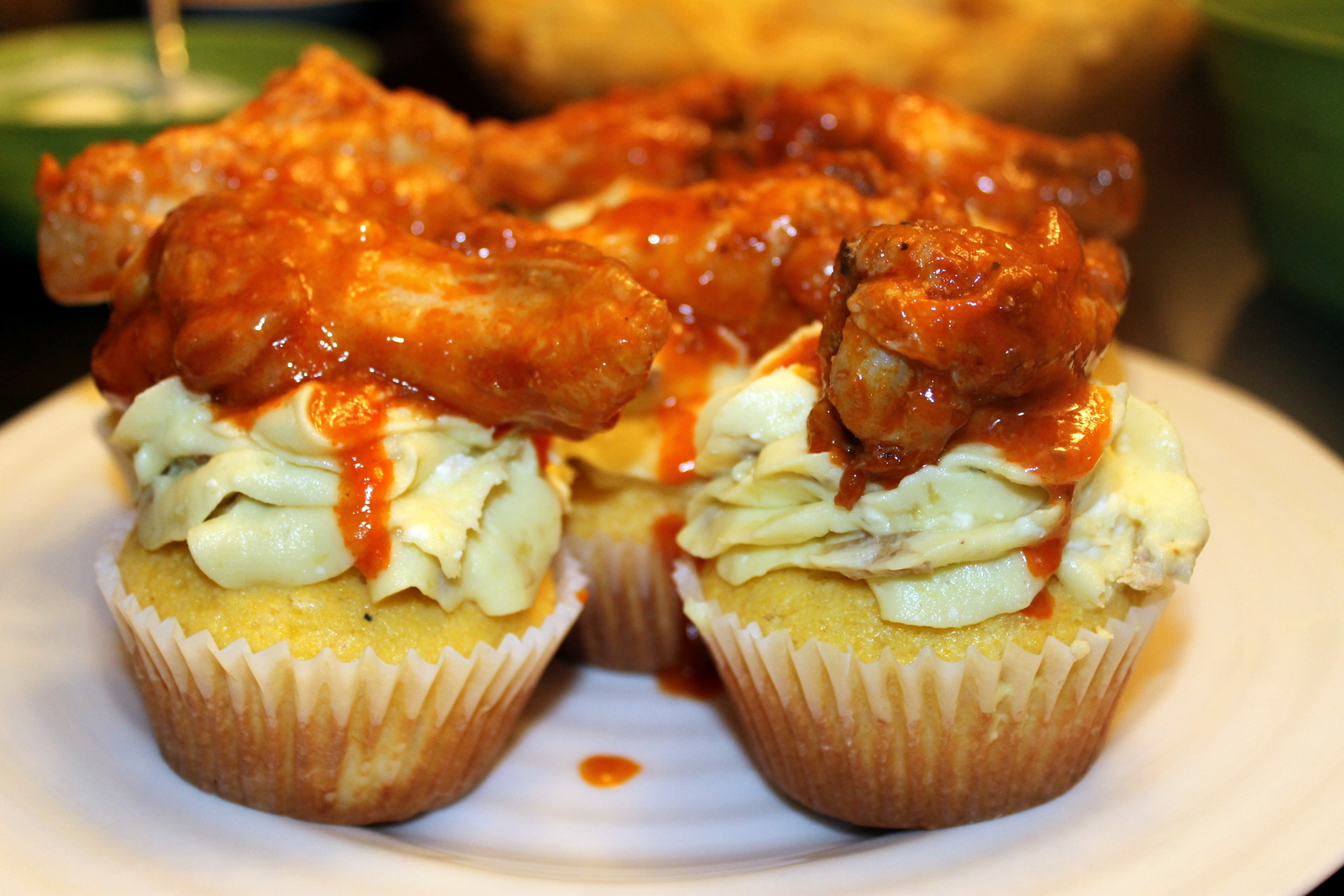 Dolce by Dana Savory Buffalo Wing Cupcakes
