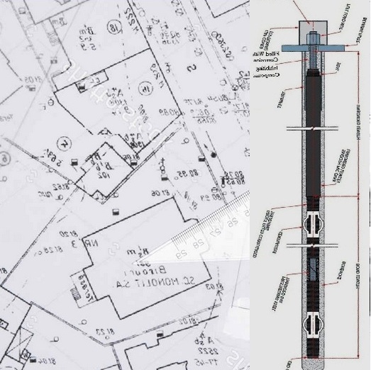 Detail drawing of micropile project