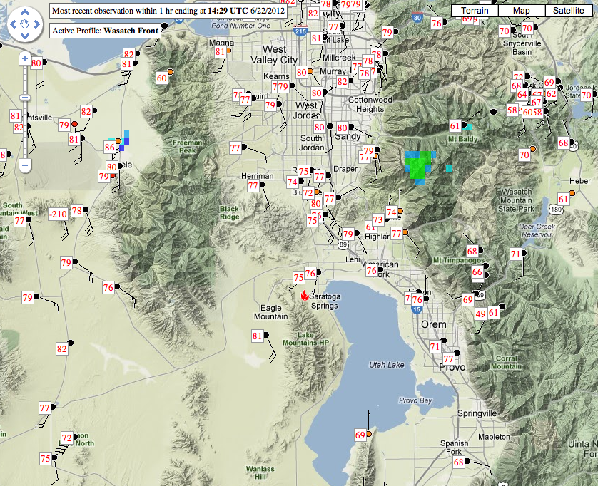 Wasatch Weather Weenies Smoke on the Utah Lake Water