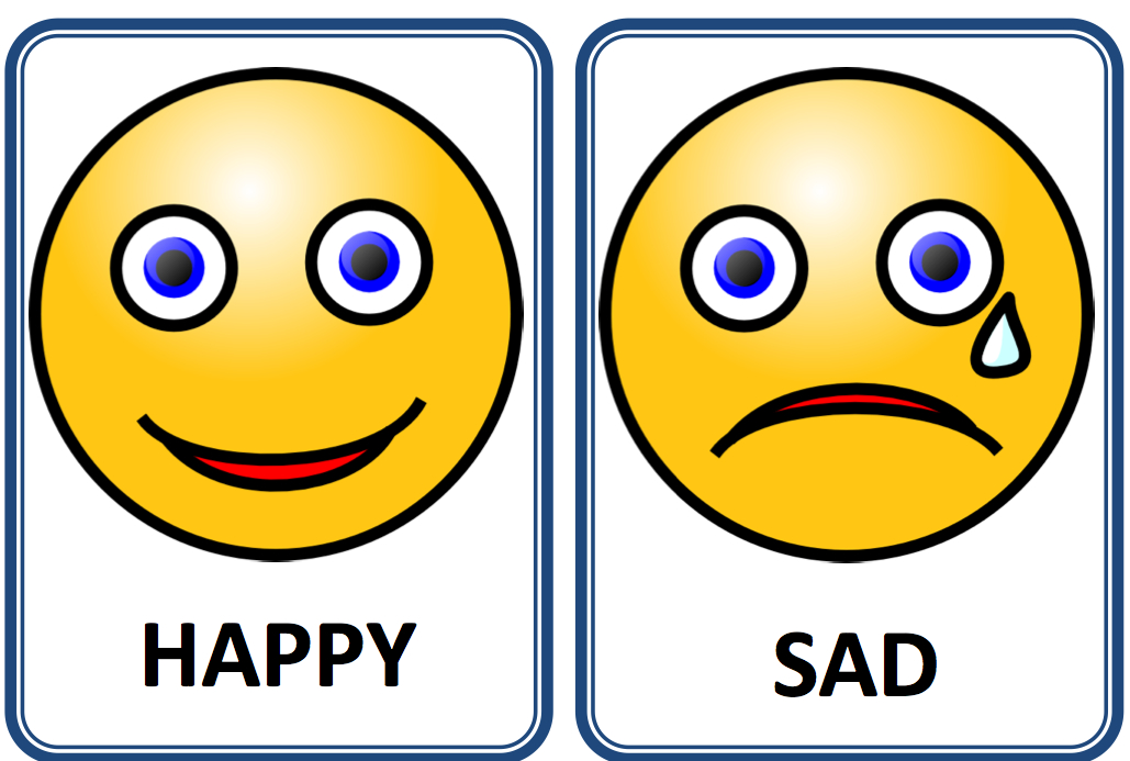 Adjectives sad. Смайлы эмоции. Happy Sad карточки. Смайлики карточки. Карточки Sad Happy для детей.
