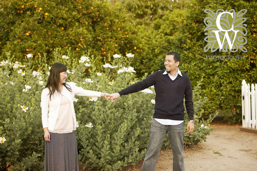 engagement portrait fullerton arboretum