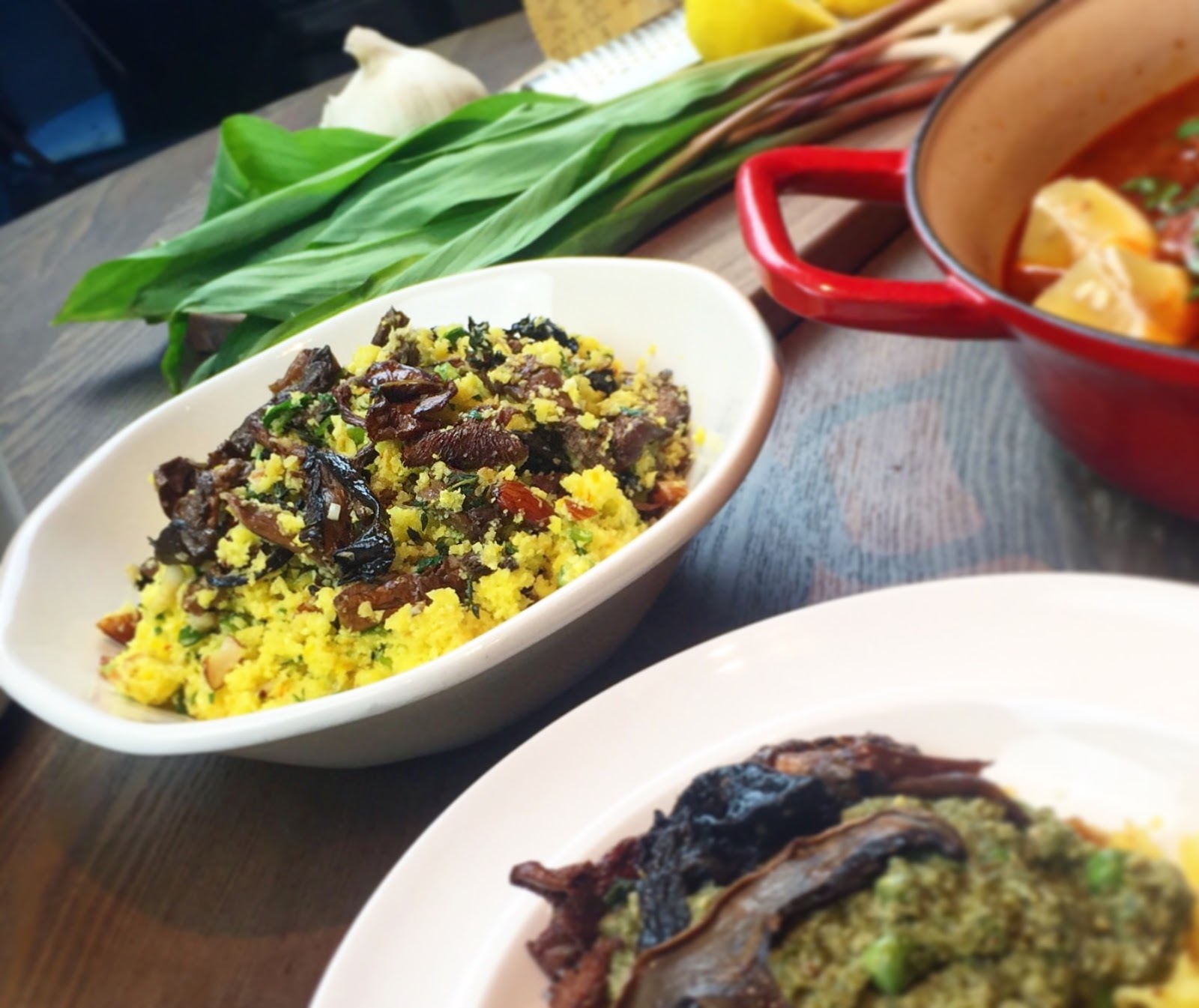 TheMDChef Saffron & Mushroom Cauliflower "Couscous"