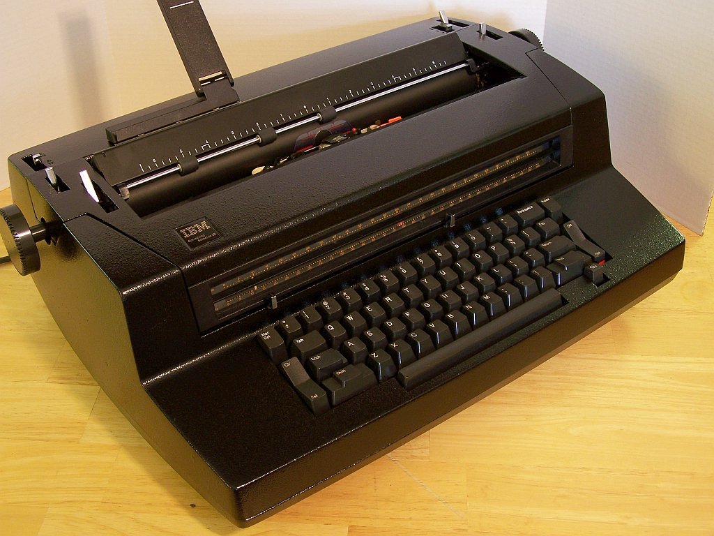 IBM Selectric Typewriters: Refrubished Selectric III in Raven Black - SOLD
