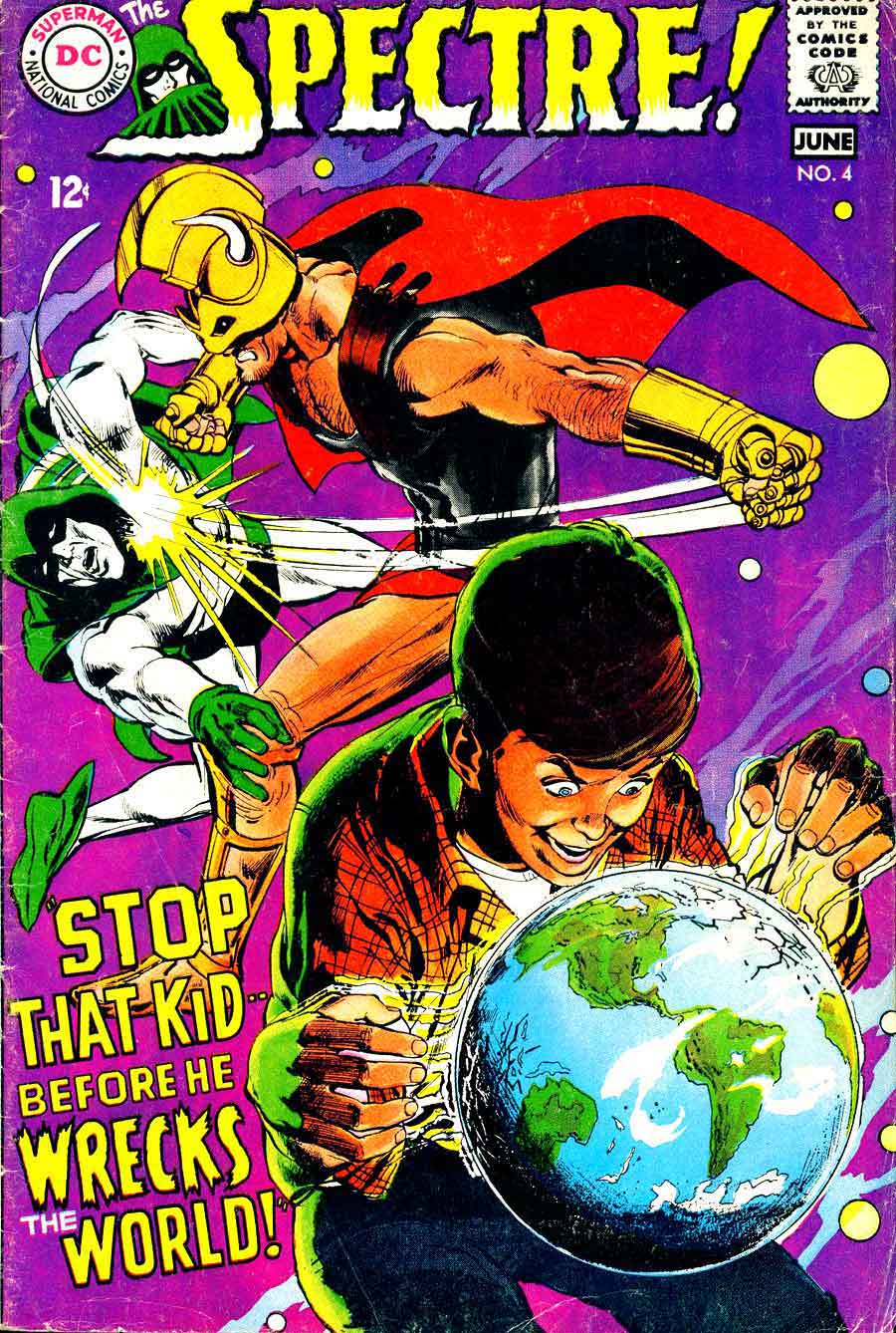 Spectre v1 #4 dc 1960s silver age comic book cover art by Neal Adams Spectre v1 # 4 dc 1960s silver age comic book cover art by Neal Adams