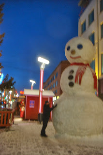 Snowman in Lapland