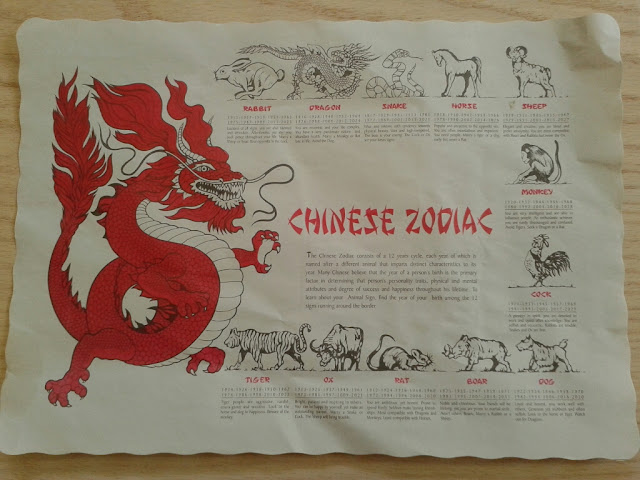 Stationery Catalog: Chinese Zodiac Placemat