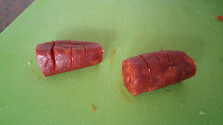 Trozos de chorizo