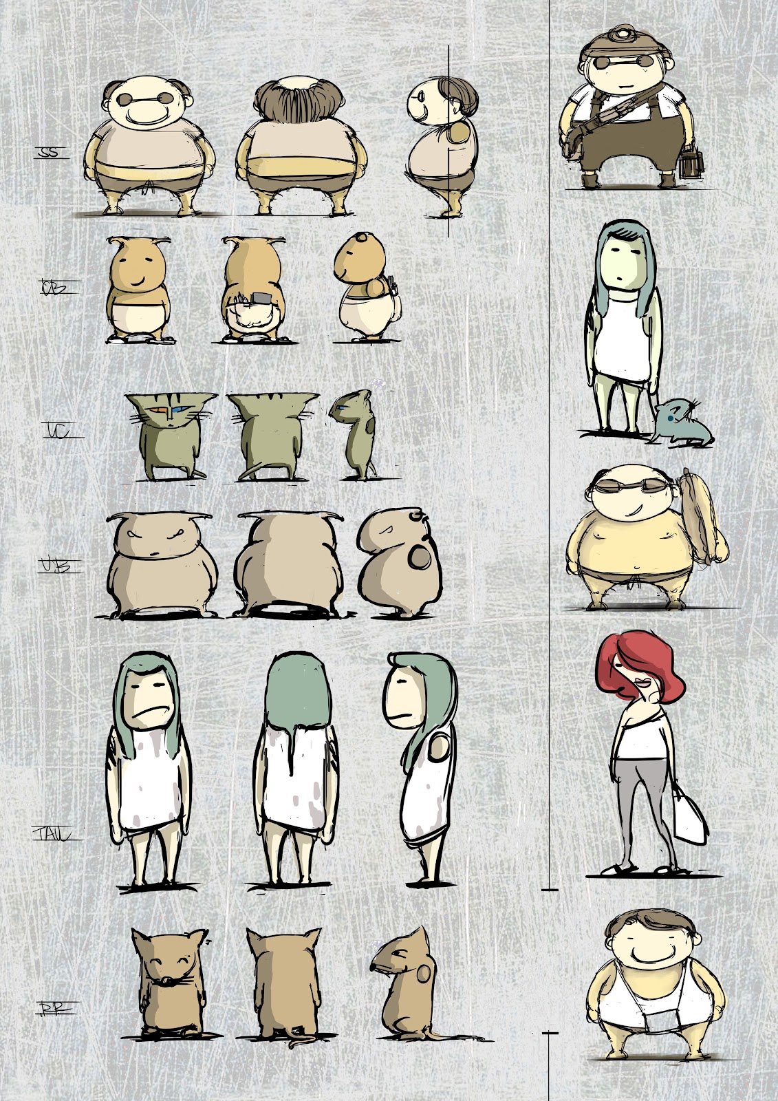 cassiepengillustrator Introduction of a group of characters