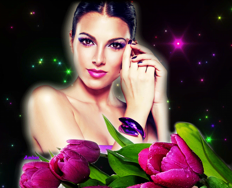 гифки с красивыми девушками и цветами. красивая женщина гифка. гифы женщины красивые. девушка с розой. красивые анимации с девушками.