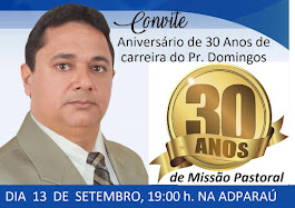 30 ANOS DE MINISTÉRIO PASTORAL