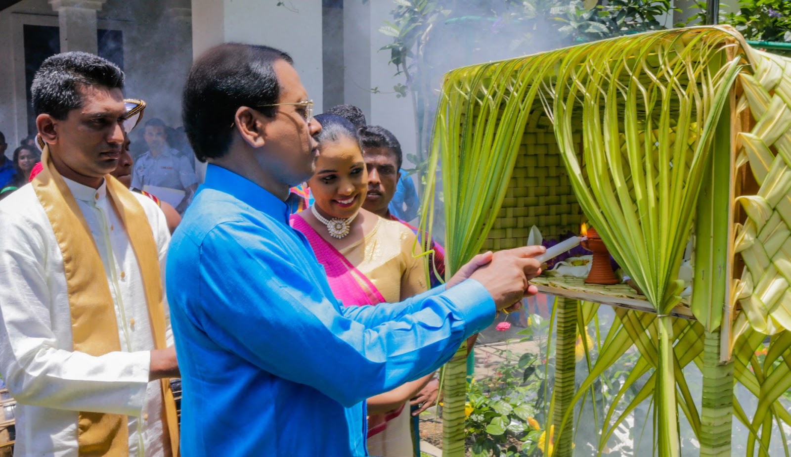 President Commemorates Avurudu Auspicious Hours With Both Daughters And president-commemorates-avurudu-auspicious-hours-with-both-daughters-and