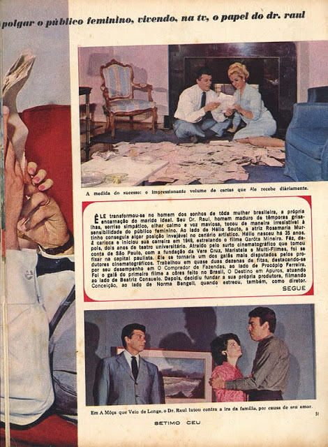 Para sempre em teu coração. A MOÇA QUE VEIO DE LONGE TV EXCELSIOR 1964