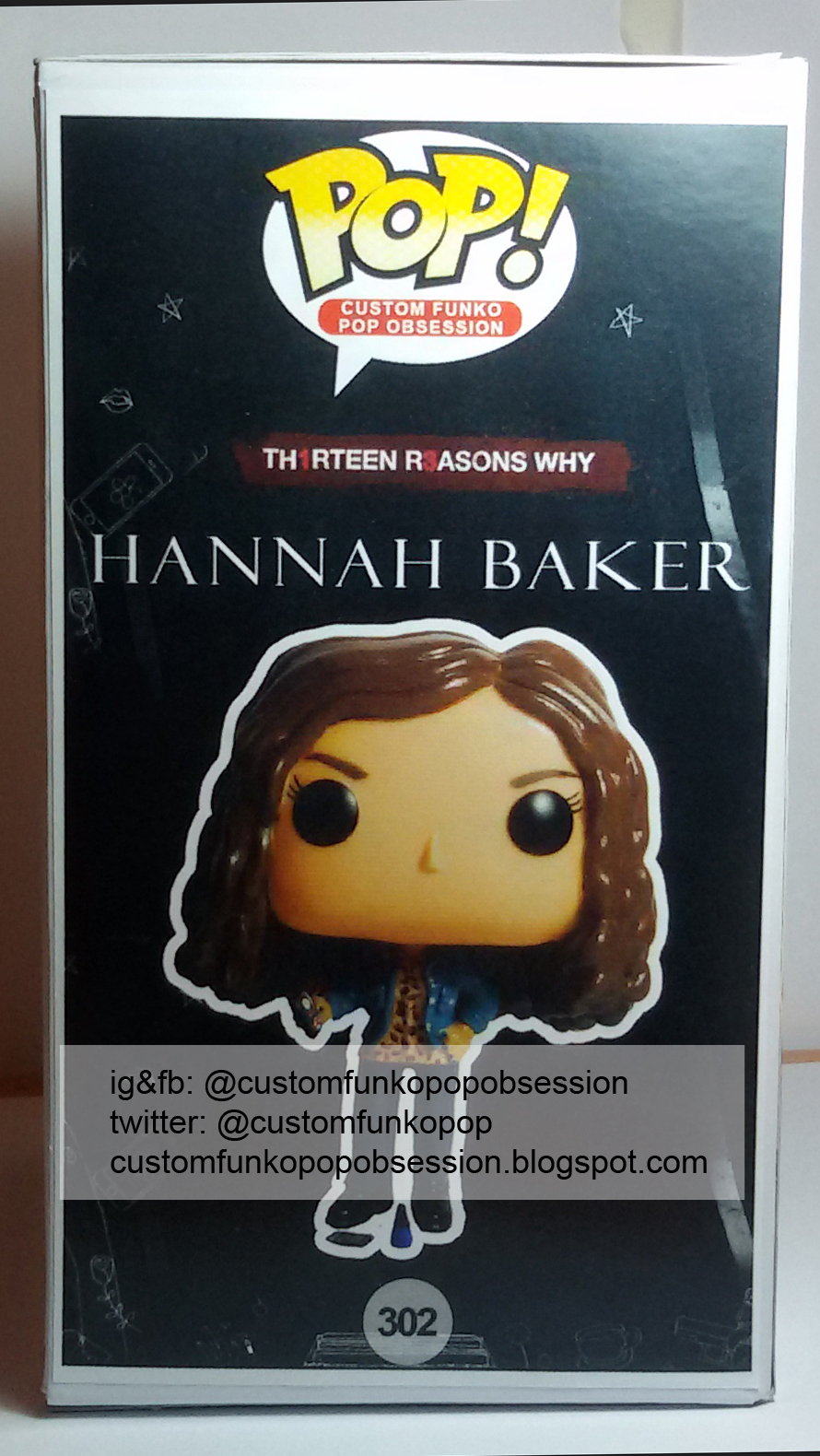 13 Reasons Why Custom Funko Pops of Hannah And Clay ~ Custom Funko Pop