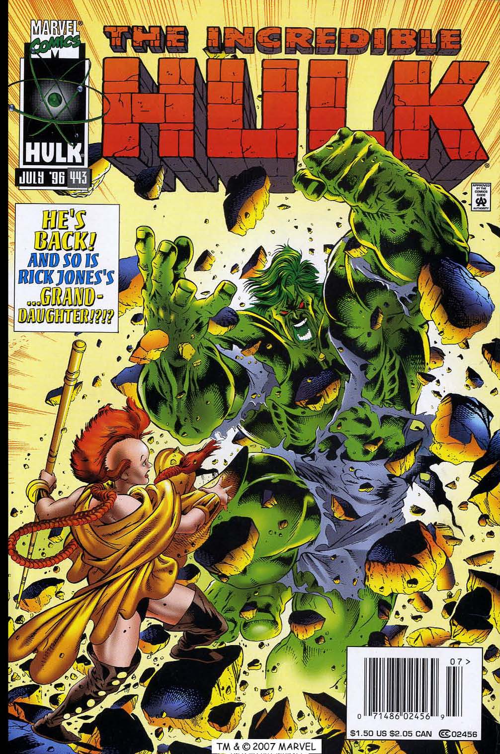 Read online The Incredible Hulk (1968) comic -  Issue #443 - 1