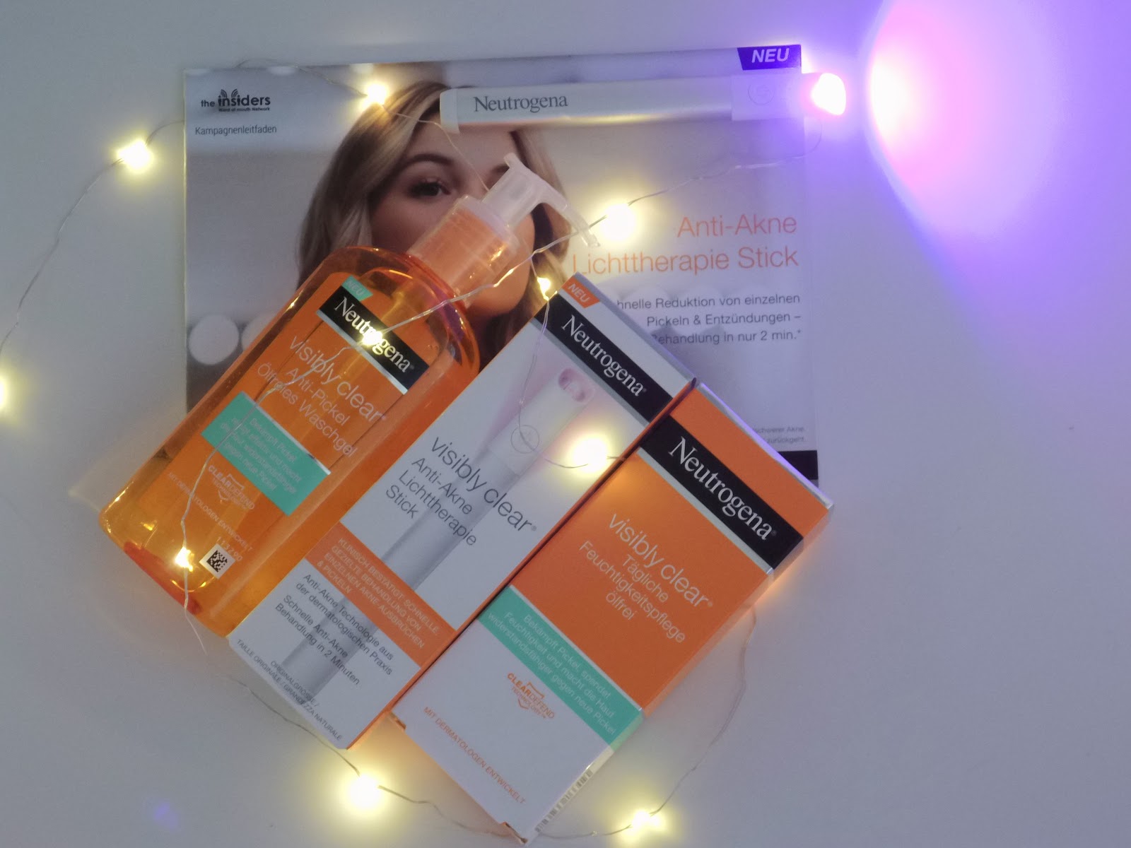 Neutrogena Visibly Clear Anti Akne Lichttherapie Stick Werbung