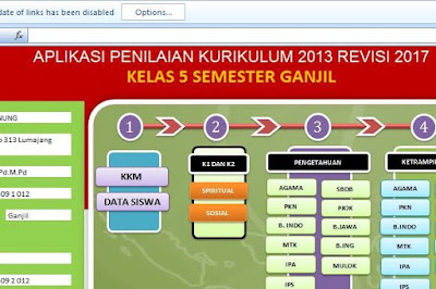 Download aplikasi pengolah evaluasi dan cetak raport kelas  Aplikasi Raport Kelas 5 Semester 1 Kurikulum 2013