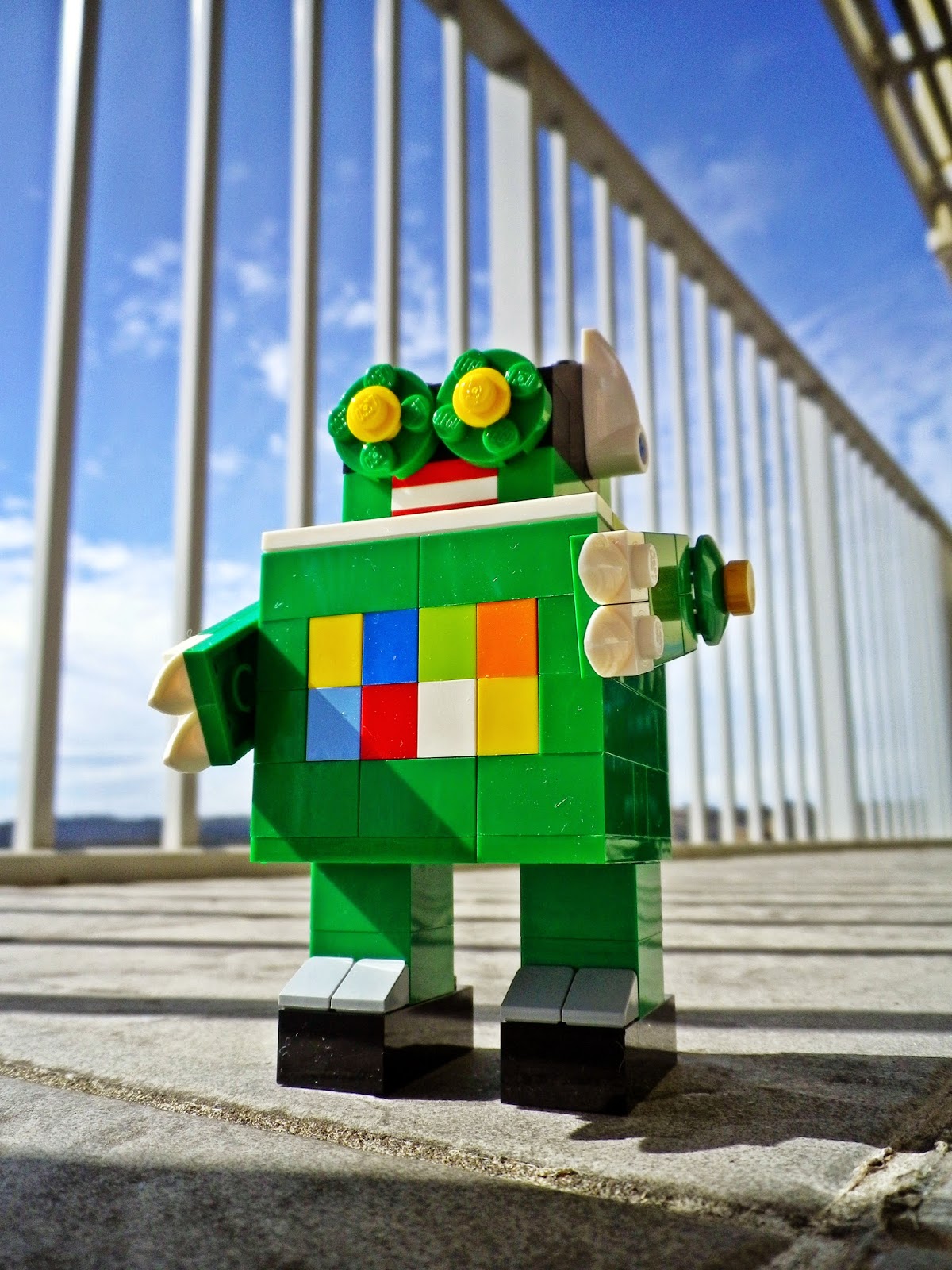 4-LEGO, Toy Photography, MOC: LEGO Retro Robot Mech MOC