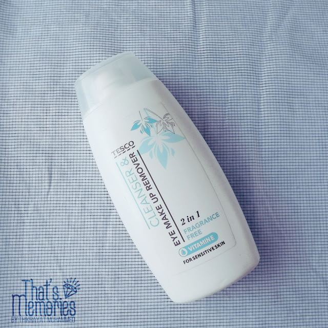 Review TESCO 2 in 1 fragrance free cleanser & eye makeup remover