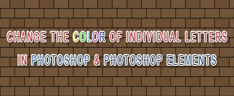 Change Color Of Individual Letters In Photoshop And Photoshop