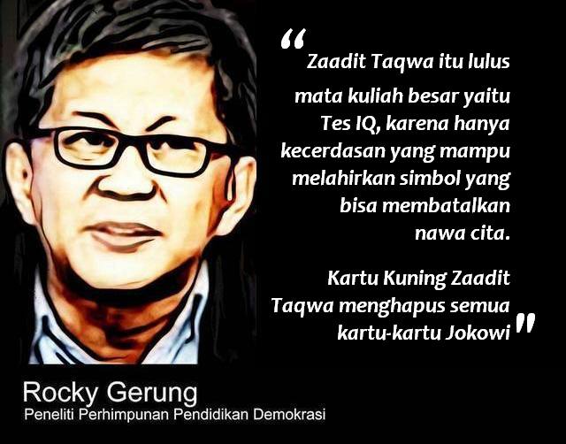 Rocky Gerung: Zaadit Taqwa Lulus Ujian IQ | PORTAL ISLAM