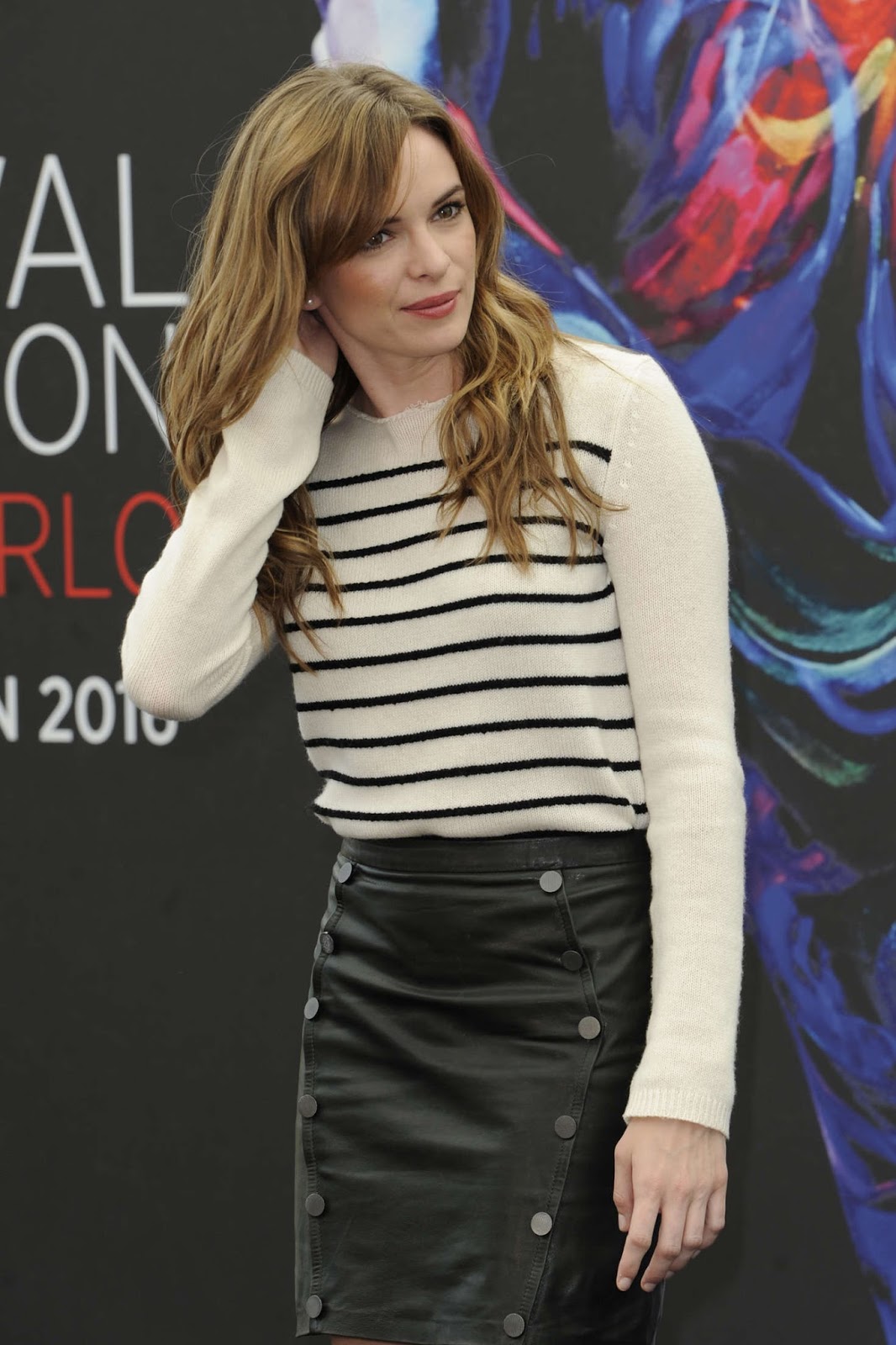 Lovely Ladies in Leather: Danielle Panabaker in a leather skirt